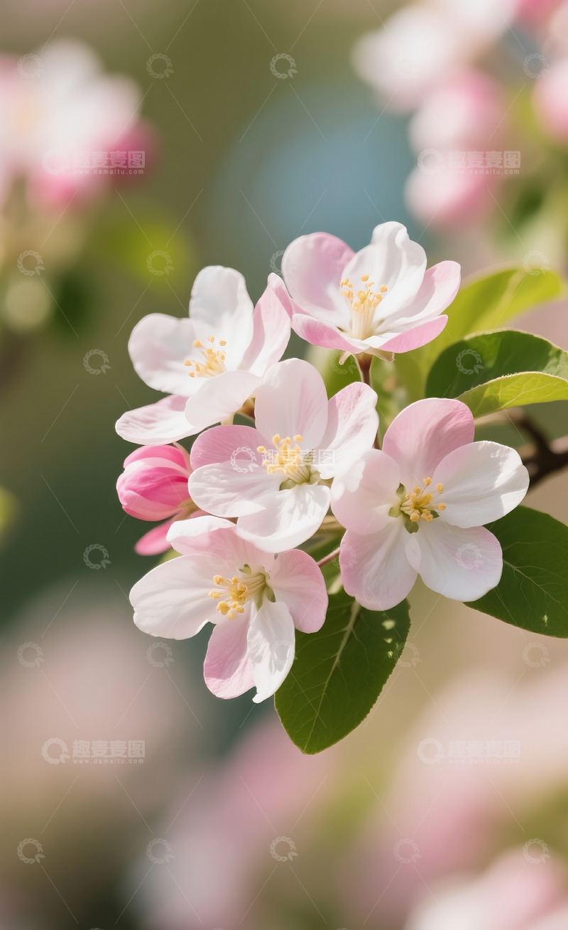 高清大图下载【趣麦麦图】海棠花特写3