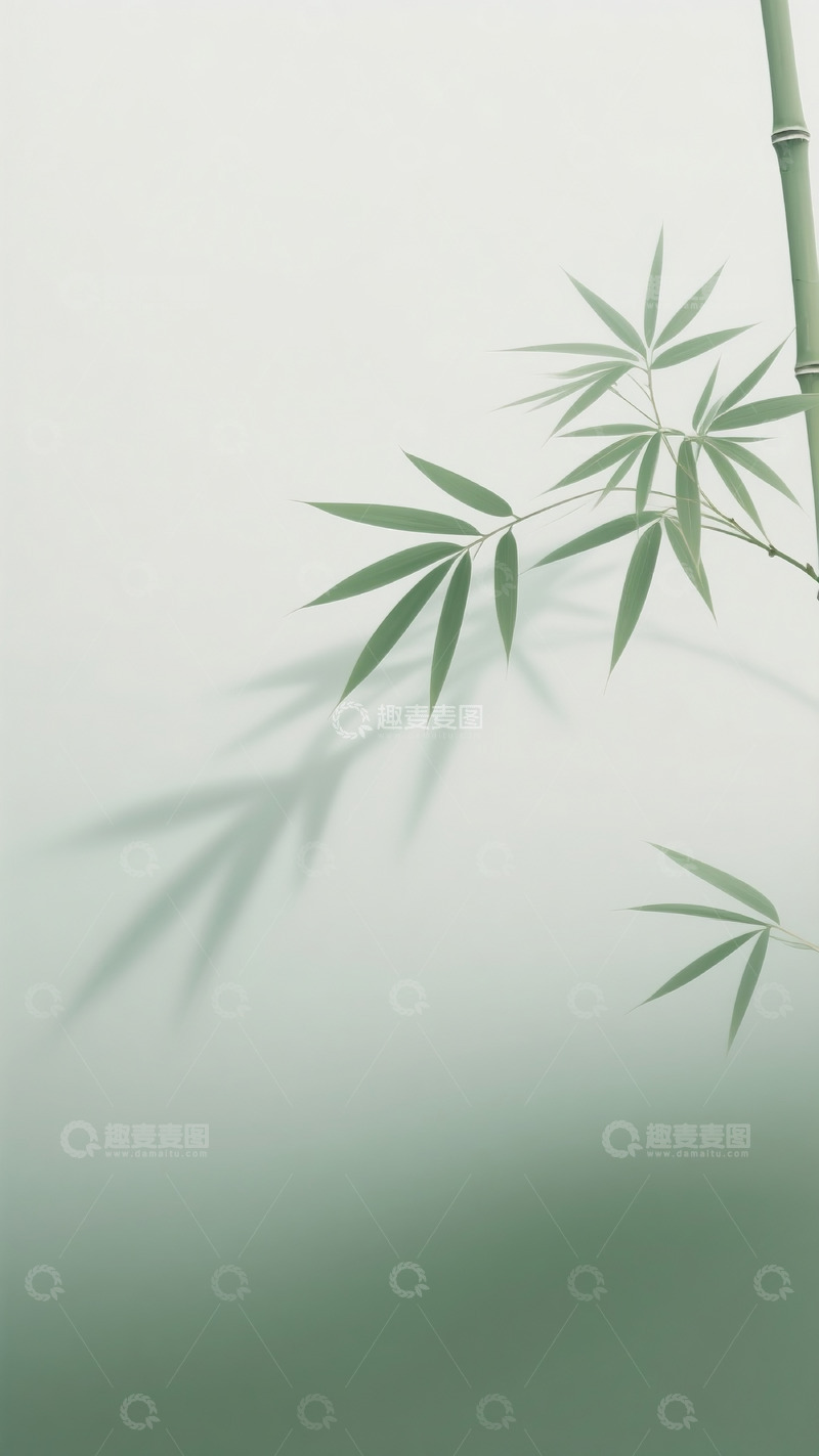 高清大图下载【趣麦麦图】简约竹子插画27