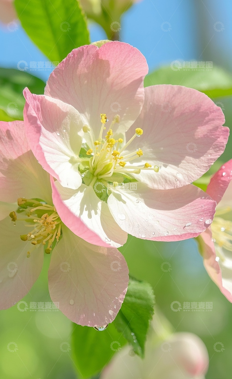高清大图下载【趣麦麦图】海棠花特写7