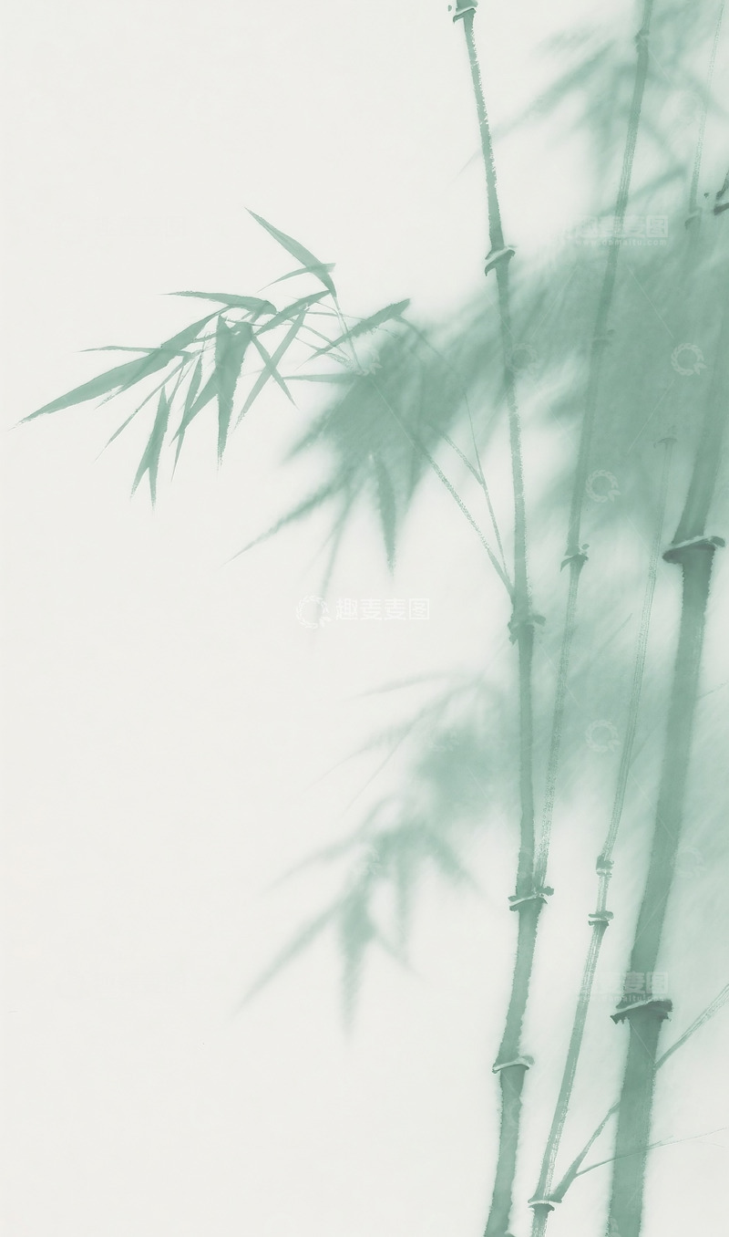 高清大图下载【趣麦麦图】简约竹子插画3