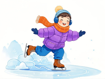冬季滑冰场景2