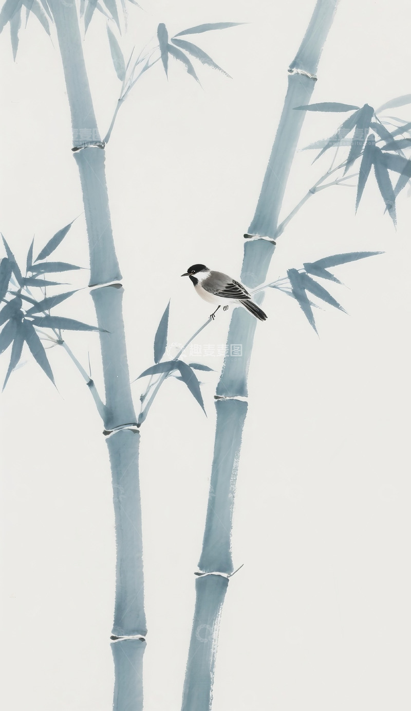 高清大图下载【趣麦麦图】简约竹子插画7