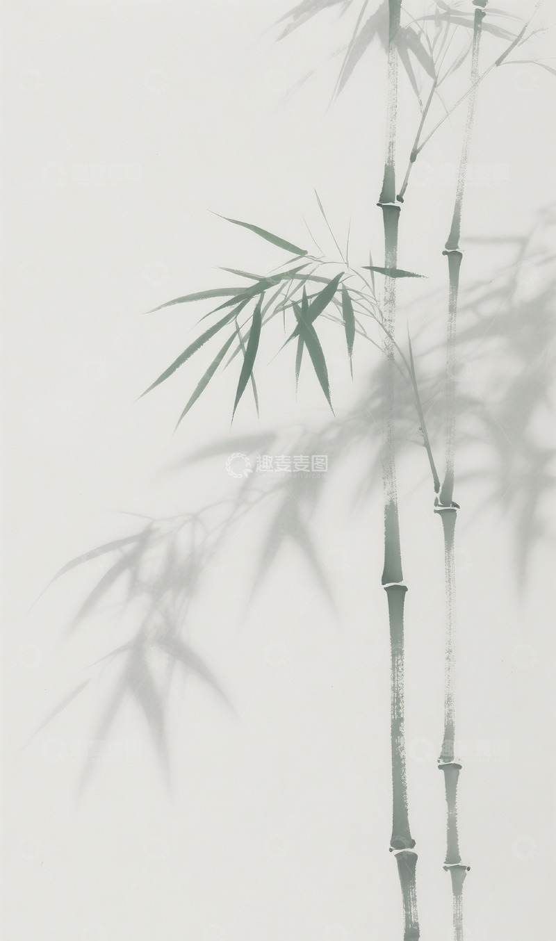 高清大图下载【趣麦麦图】简约竹子插画16