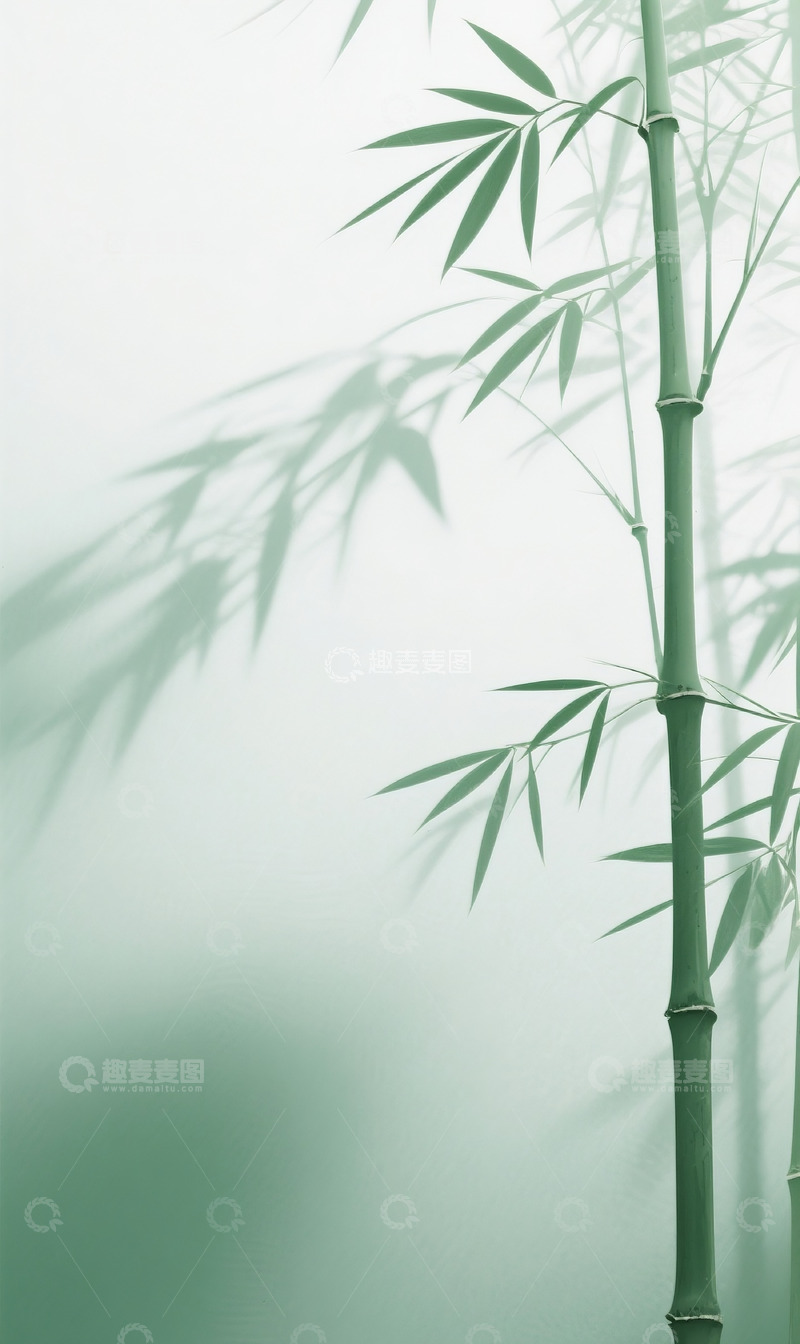 高清大图下载【趣麦麦图】简约竹子插画8