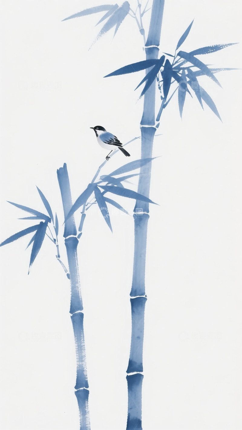 高清大图下载【趣麦麦图】简约竹子插画20