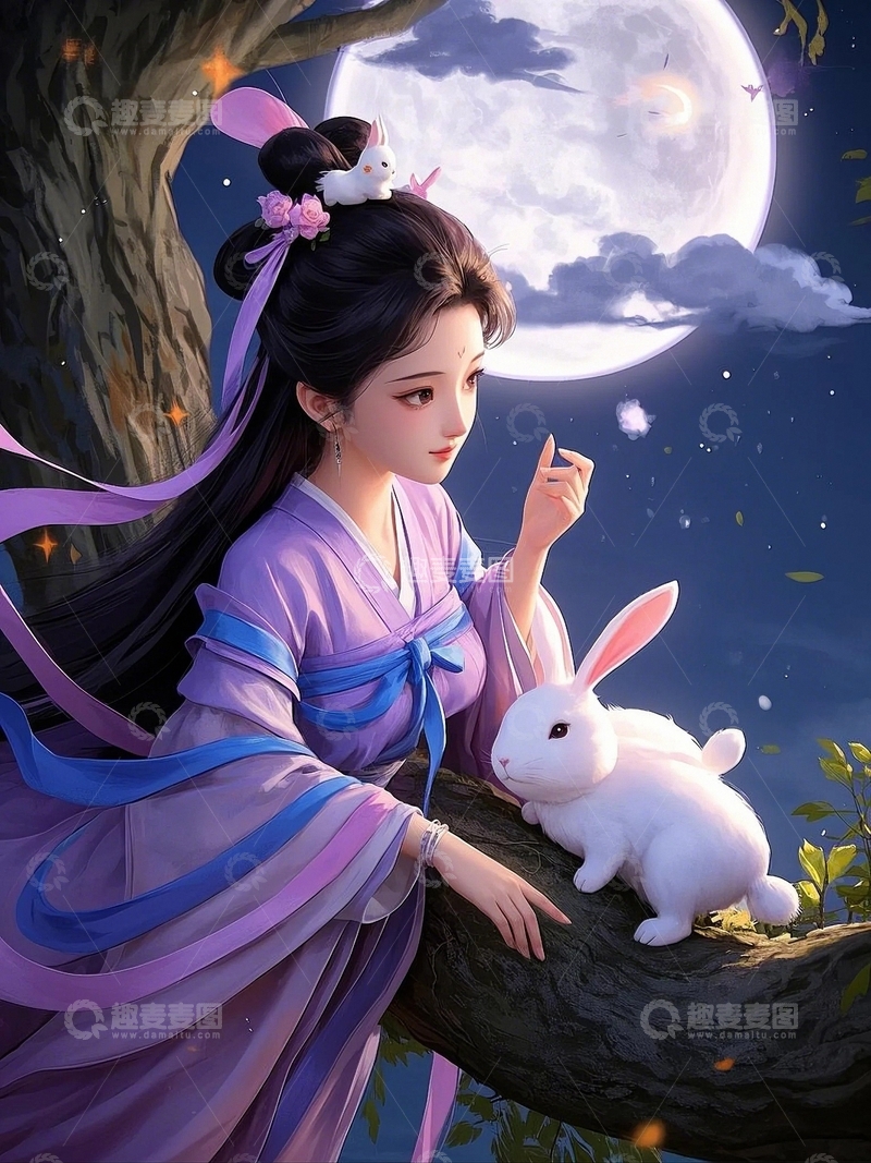 高清大图下载【趣麦麦图】中秋节嫦娥人物48