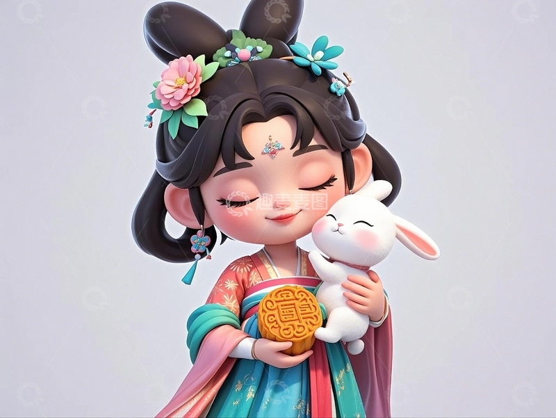 高清大图下载【趣麦麦图】中秋节嫦娥人物54