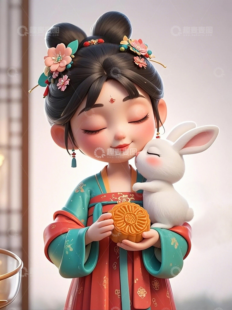 高清大图下载【趣麦麦图】中秋节嫦娥人物63