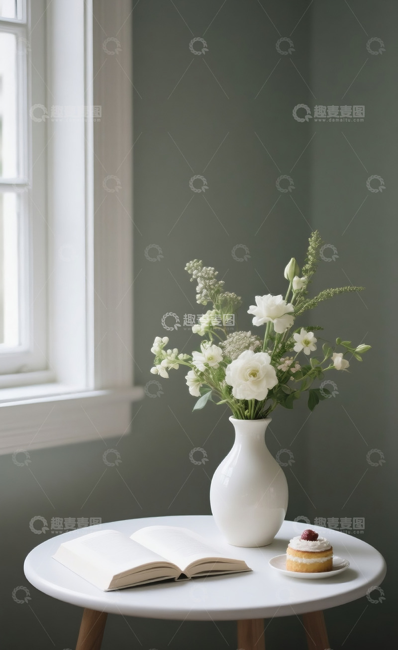 高清大图下载【趣麦麦图】桌子上的花瓶4