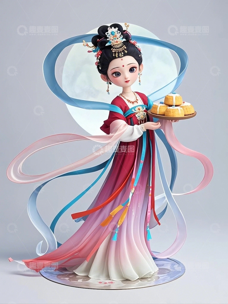 高清大图下载【趣麦麦图】中秋节嫦娥人物62