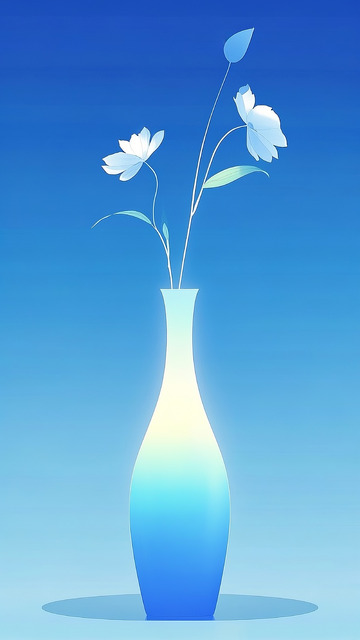 新中式花瓶插画12