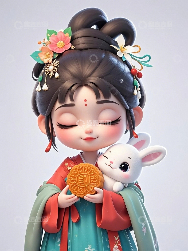 高清大图下载【趣麦麦图】中秋节嫦娥人物55