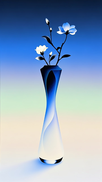 新中式花瓶插画14