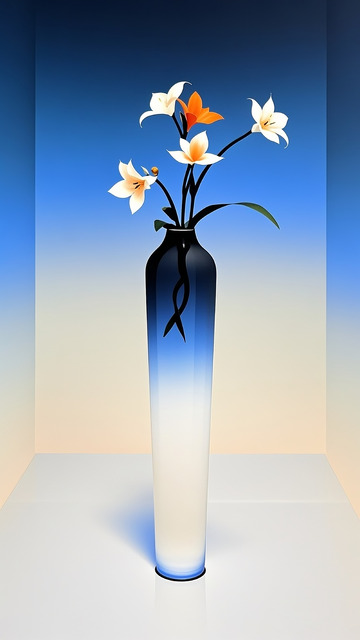 新中式花瓶插画15