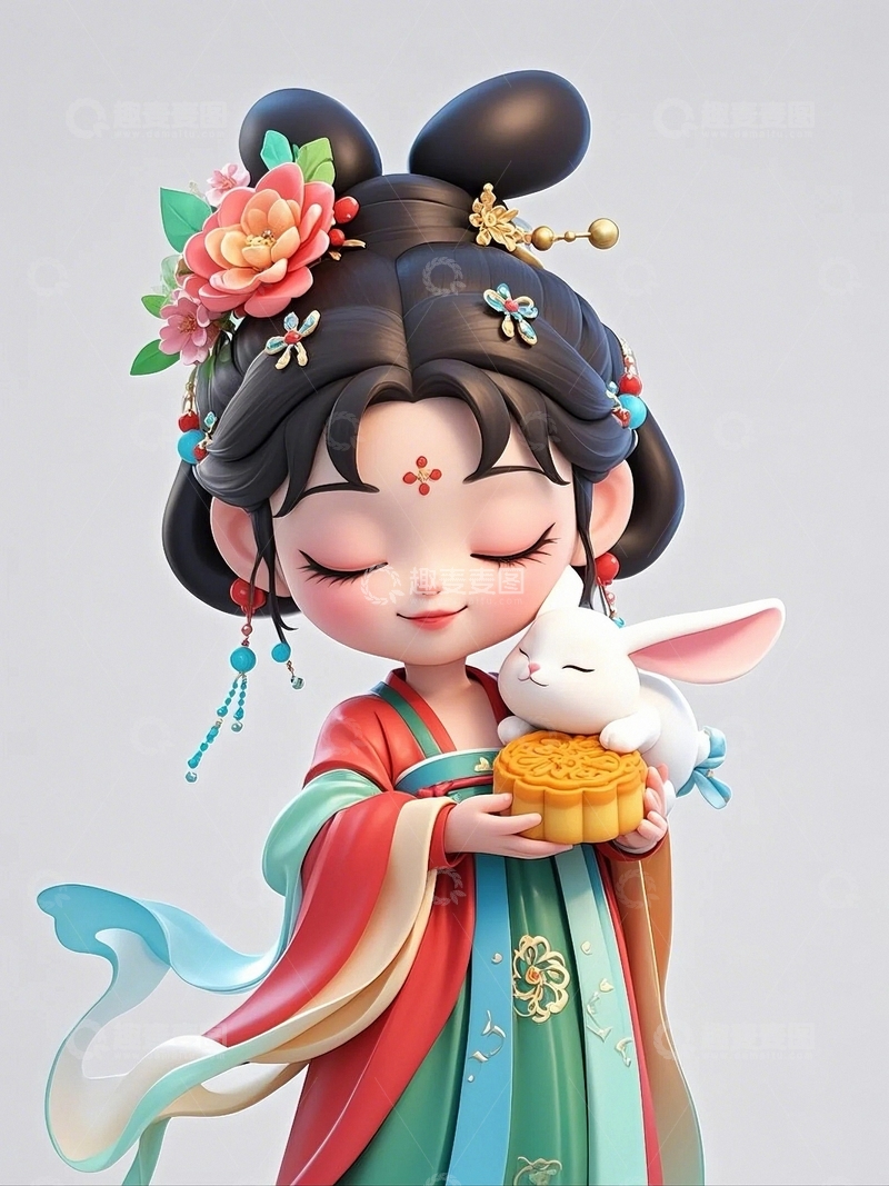 高清大图下载【趣麦麦图】中秋节嫦娥人物57