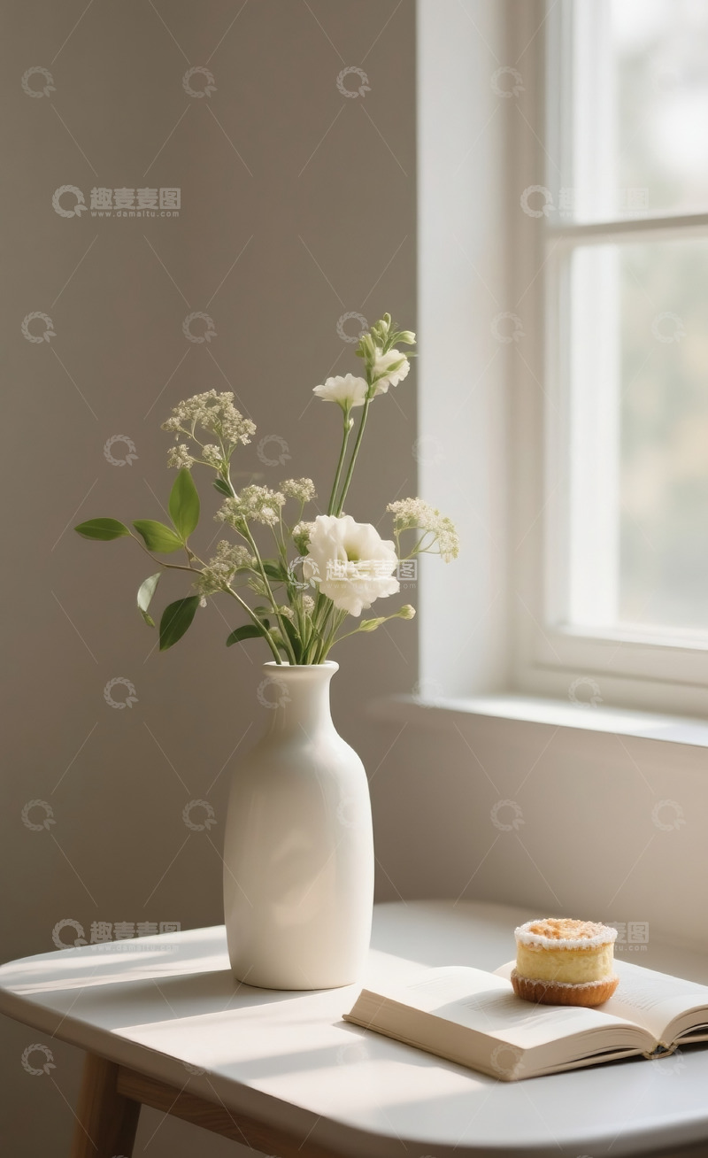 高清大图下载【趣麦麦图】桌子上的花瓶1