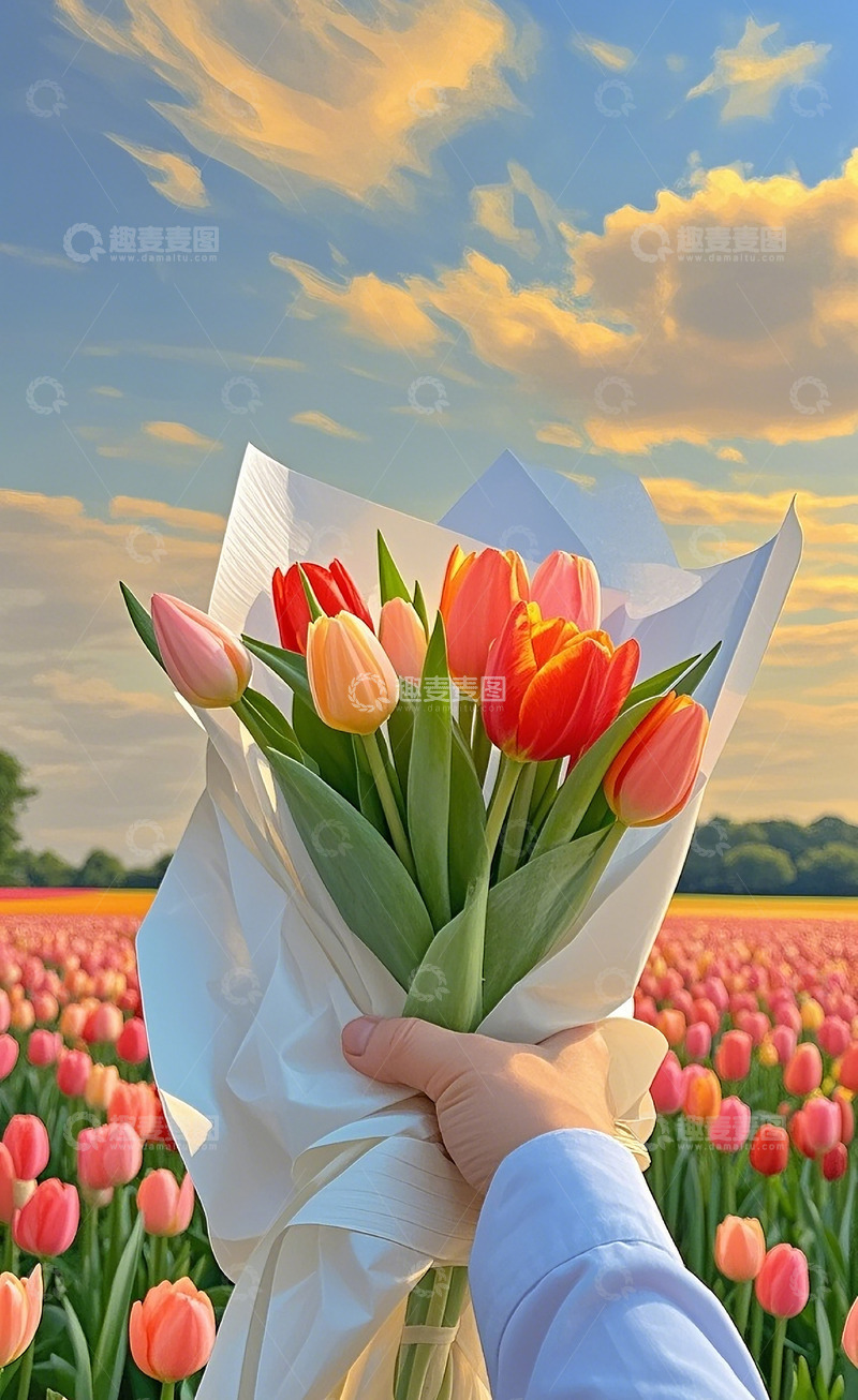 高清大图下载【趣麦麦图】郁金香54