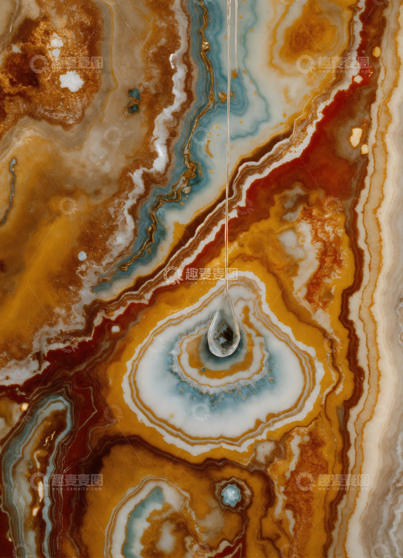 高清大图下载【趣麦麦图】黄色大理石纹理AI壁纸高清图片背景素材1