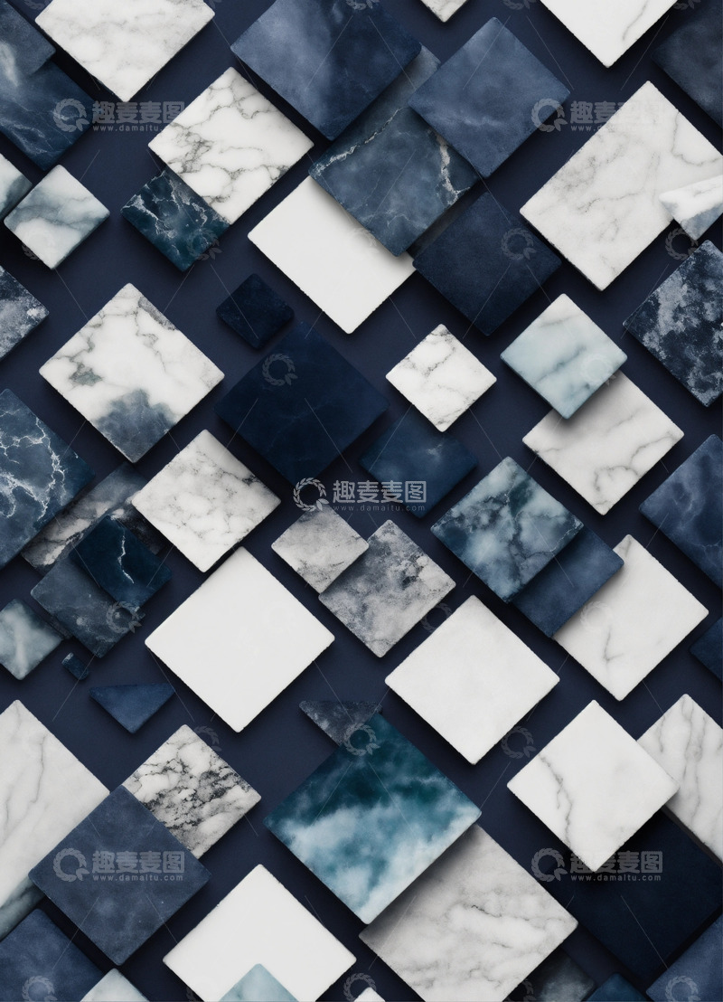 高清大图下载【趣麦麦图】黑色大理石纹理AI壁纸高清图片背景素材1