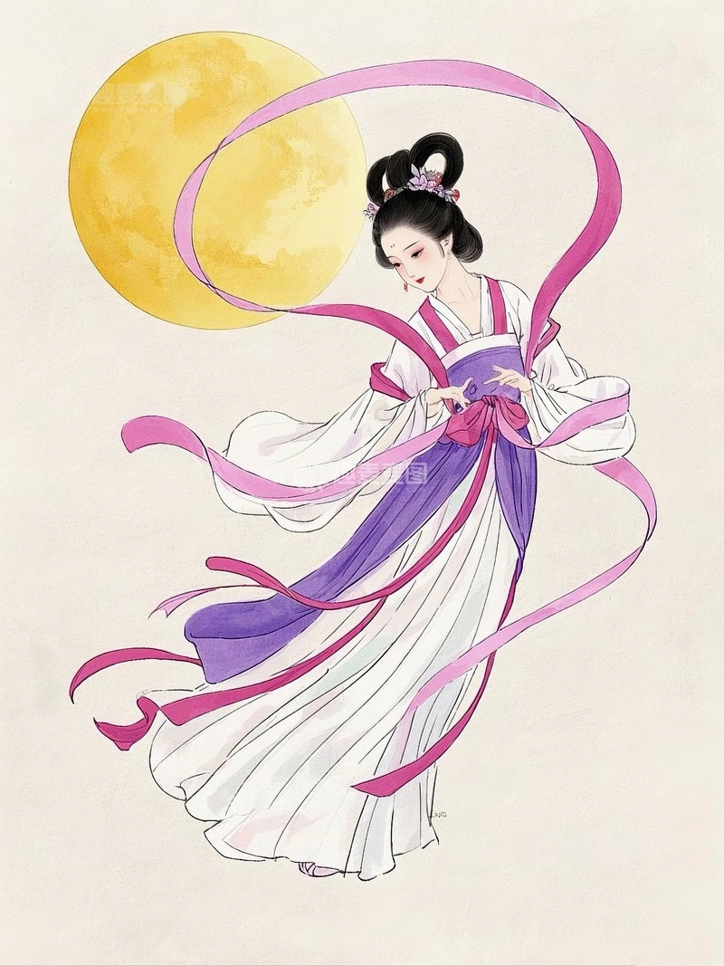 高清大图下载【趣麦麦图】中秋节嫦娥人物30