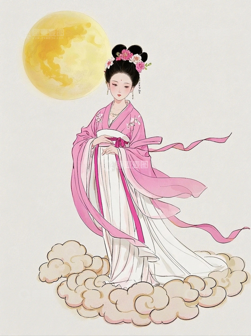 高清大图下载【趣麦麦图】中秋节嫦娥人物33