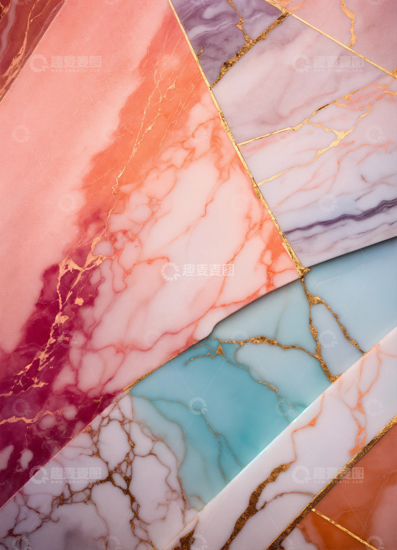 高清大图下载【趣麦麦图】粉色大理石纹理AI壁纸高清图片背景素材11