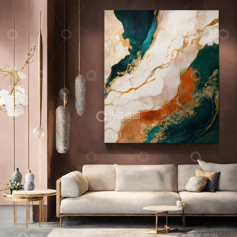 高清大图下载【趣麦麦图】抽象大理石纹理AI壁纸高清图片背景素材3