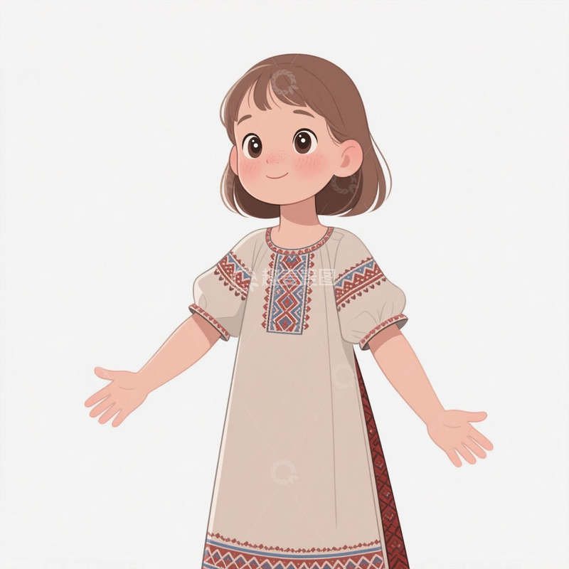 高清大图下载【趣麦麦图】俄罗斯小女孩3