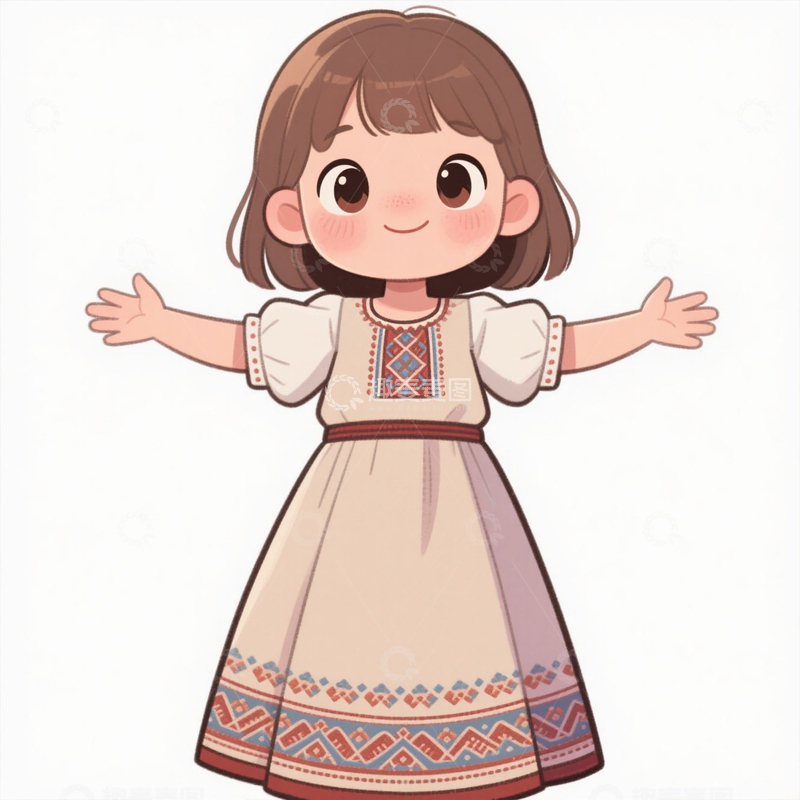 高清大图下载【趣麦麦图】俄罗斯小女孩4