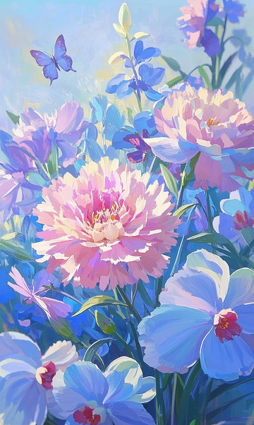 康乃馨油画2