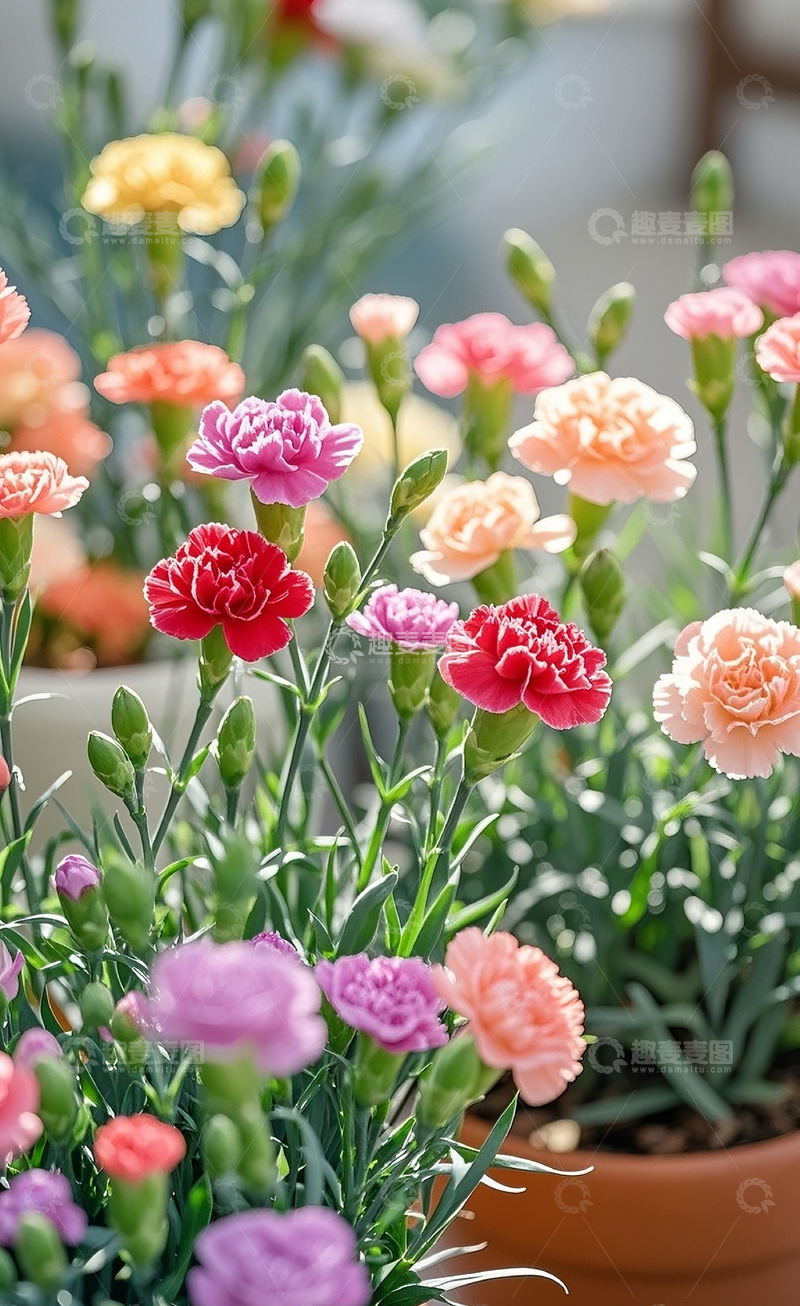 高清大图下载【趣麦麦图】康乃馨5