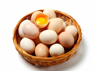 一篮鲜鸡蛋土鸡蛋 1