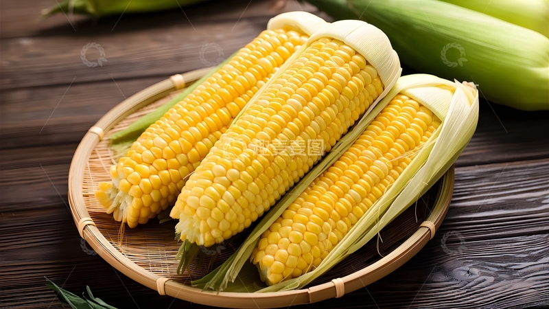 高清大图下载【趣麦麦图】新鲜甜玉米2