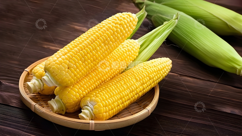 高清大图下载【趣麦麦图】新鲜甜玉米1