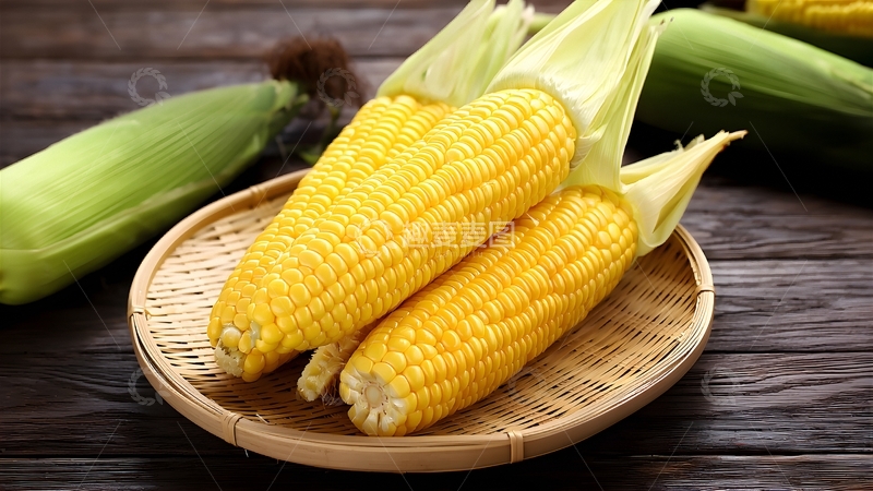 高清大图下载【趣麦麦图】新鲜甜玉米