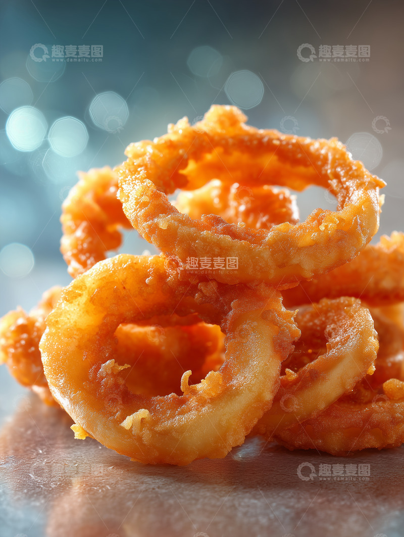 高清大图下载【趣麦麦图】香酥炸鱿鱼圈摄影图31