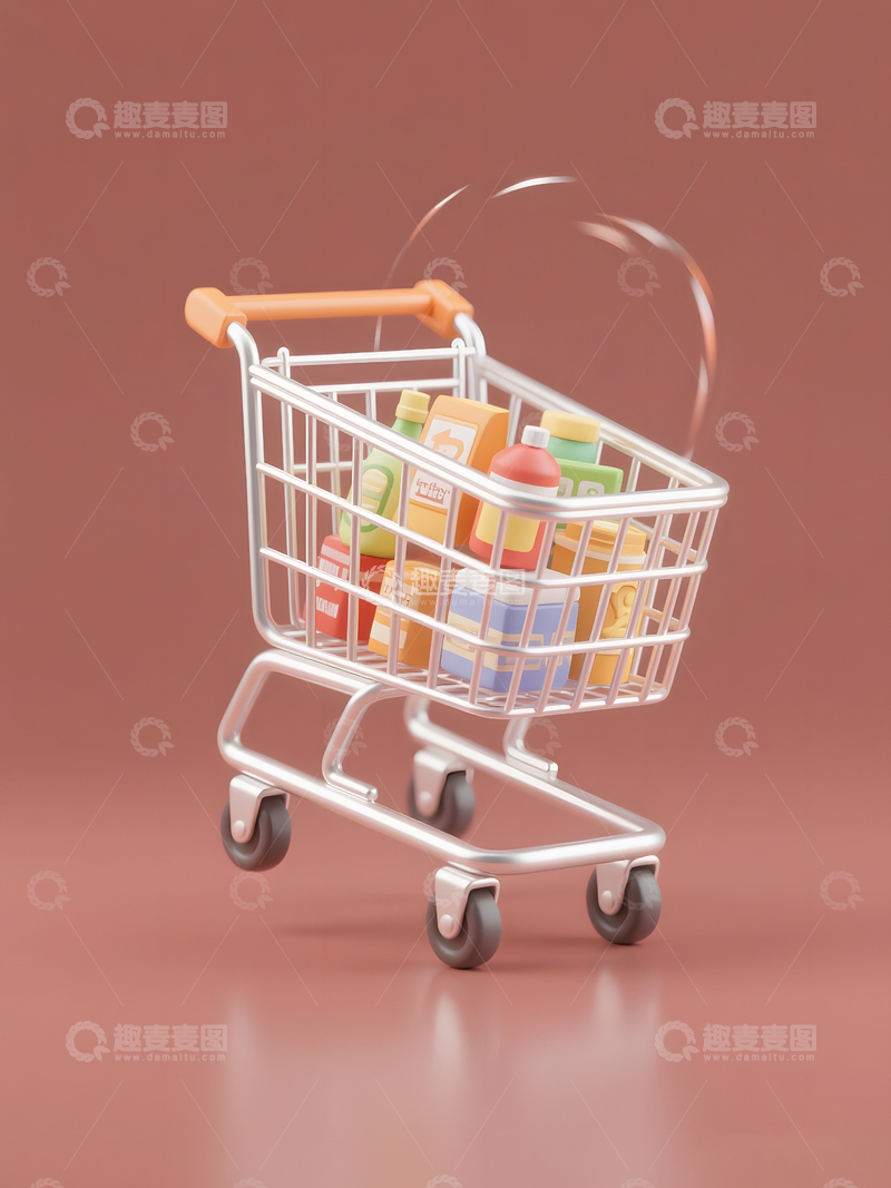 高清大图下载【趣麦麦图】购物车9