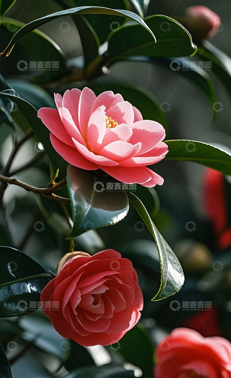 高清大图下载【趣麦麦图】山茶花