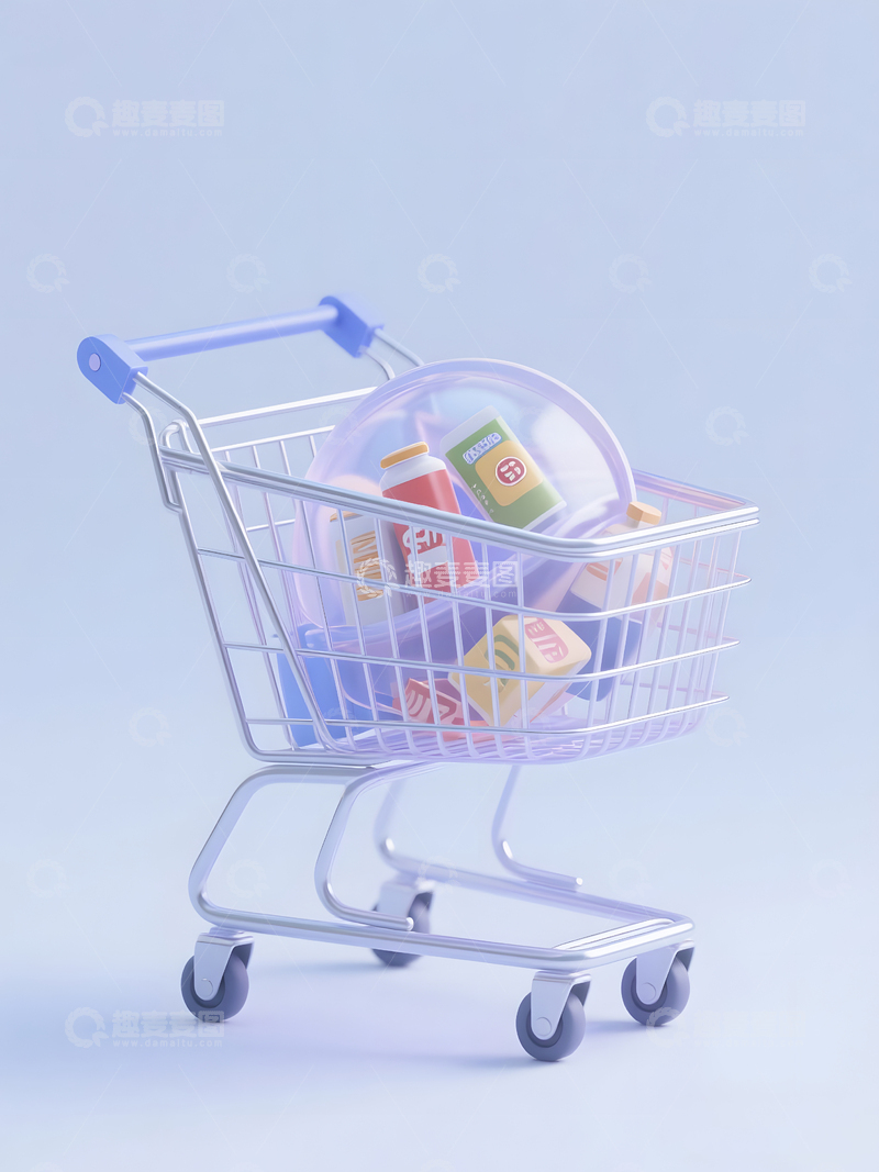 高清大图下载【趣麦麦图】购物车8