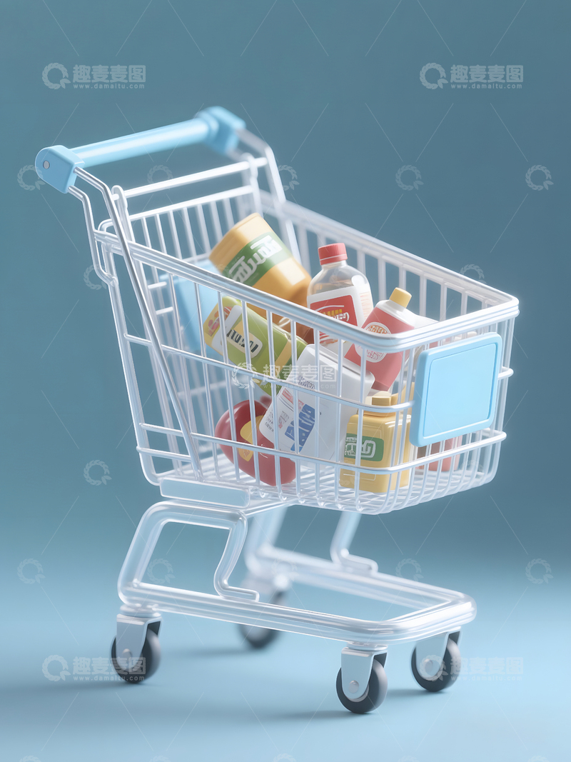 高清大图下载【趣麦麦图】购物车11