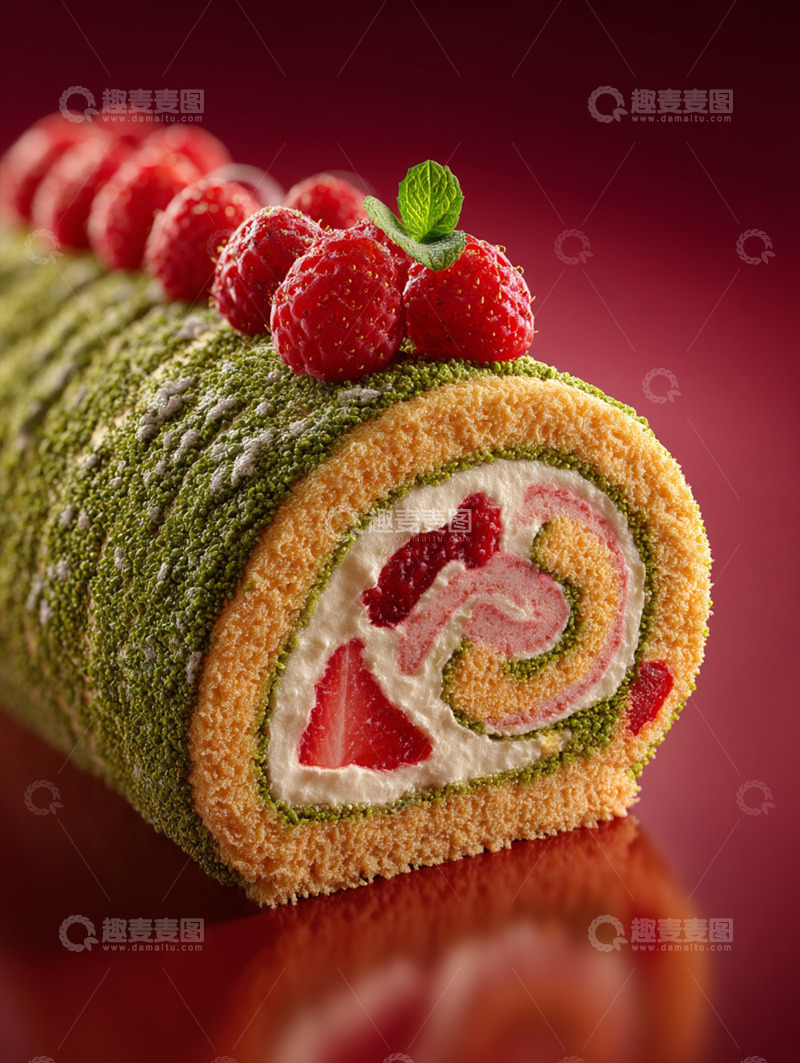 高清大图下载【趣麦麦图】甜品蛋糕卷瑞士卷摄影图26