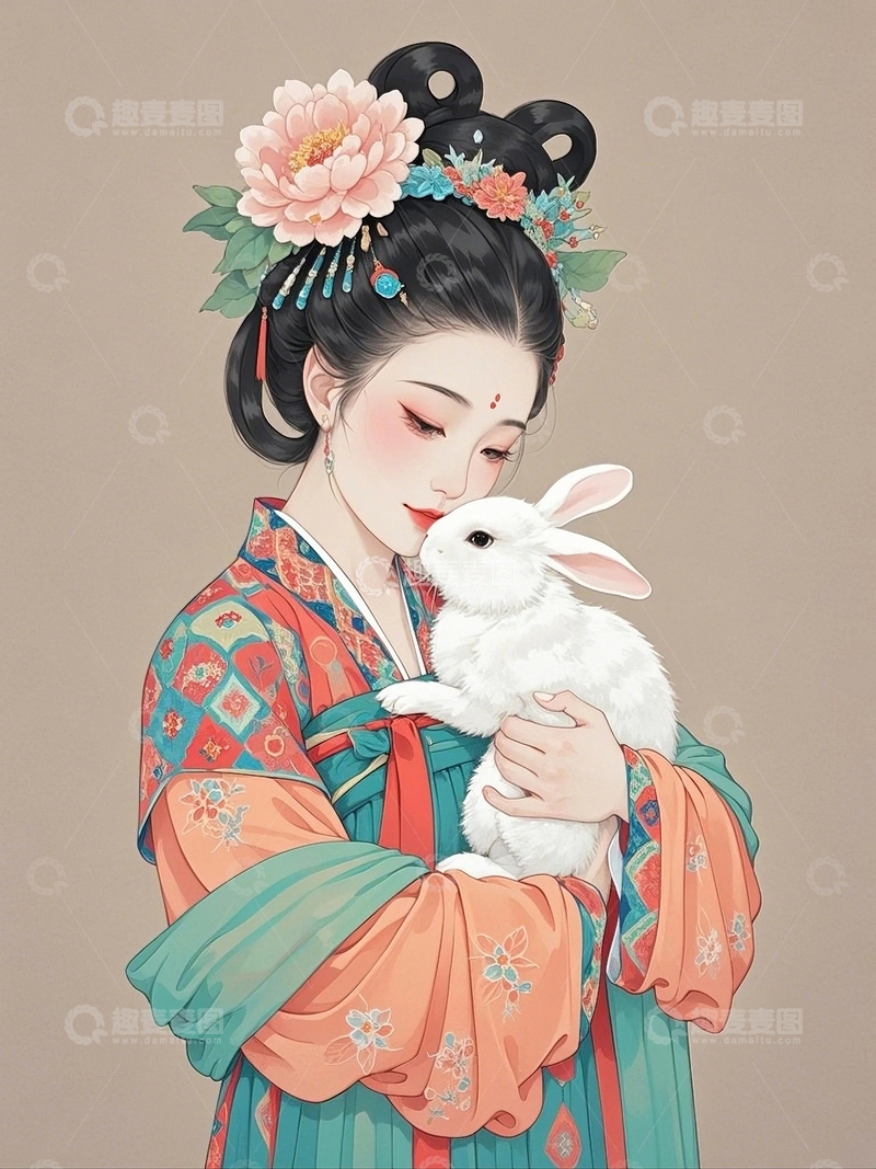 高清大图下载【趣麦麦图】中秋节嫦娥人物19