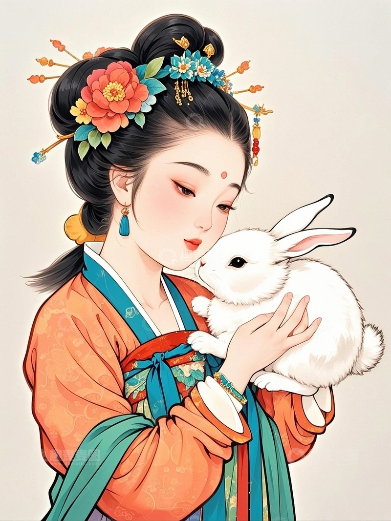 高清大图下载【趣麦麦图】中秋节嫦娥人物16