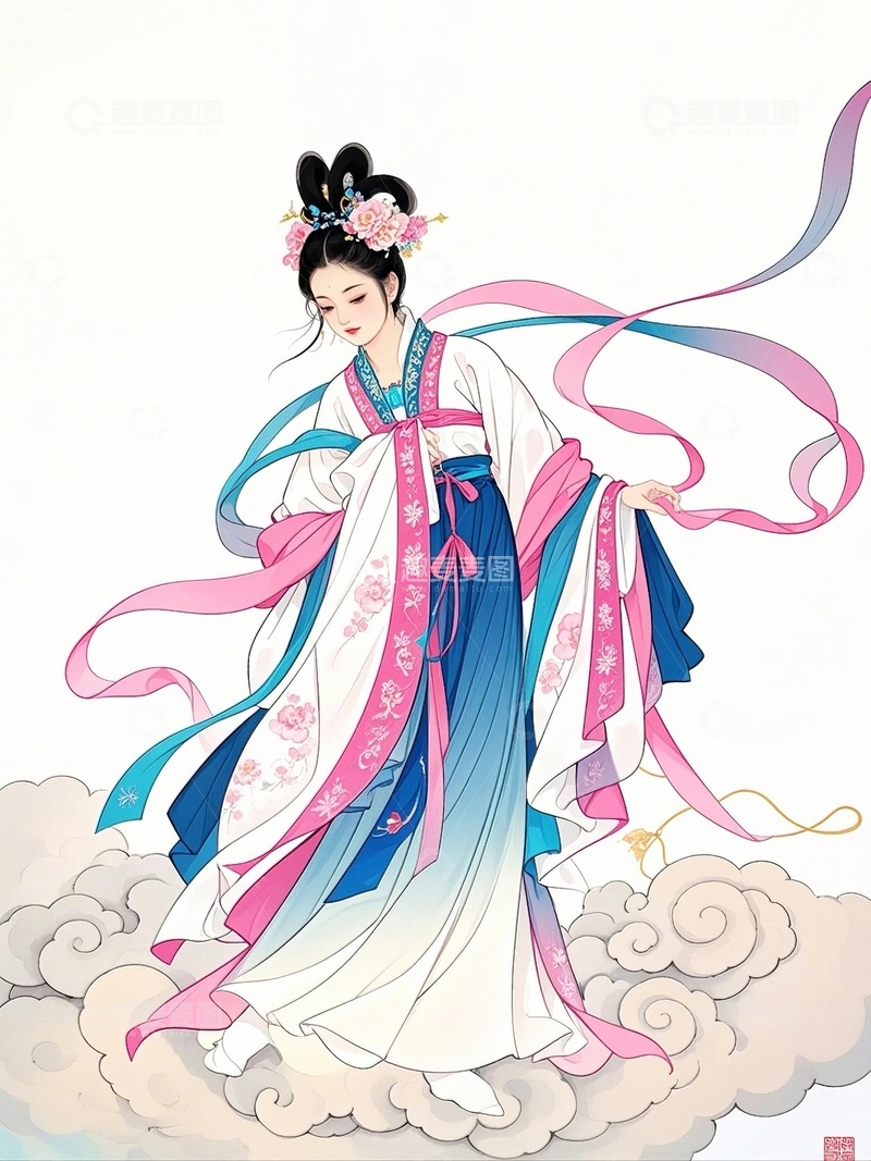 高清大图下载【趣麦麦图】中秋节嫦娥人物18