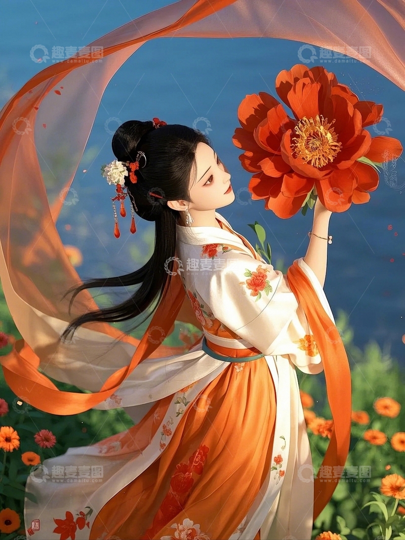 高清大图下载【趣麦麦图】中国风美女人物3