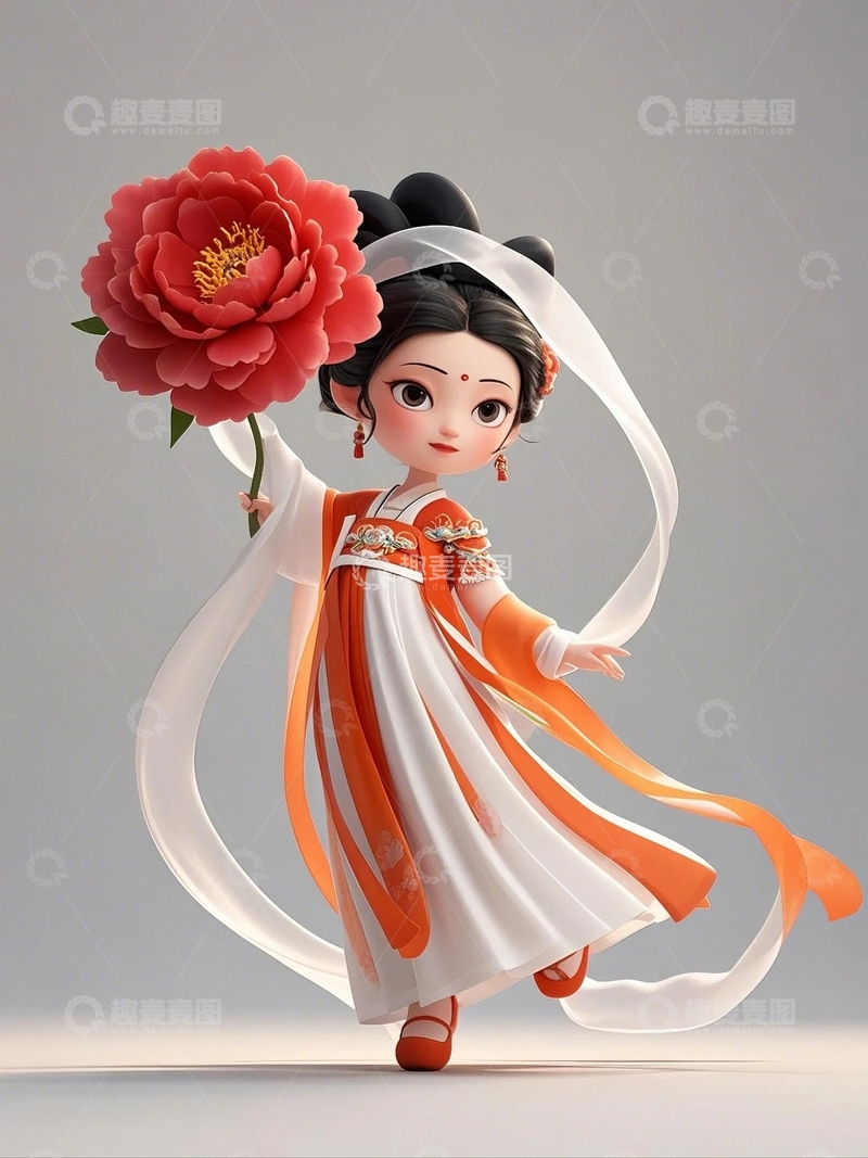 高清大图下载【趣麦麦图】中国风美女人物8