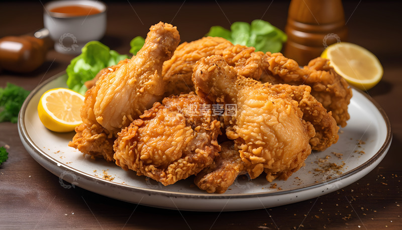 高清大图下载【趣麦麦图】美味的炸鸡盛宴美食摄影2