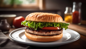 快餐美味的汉堡美食摄影1