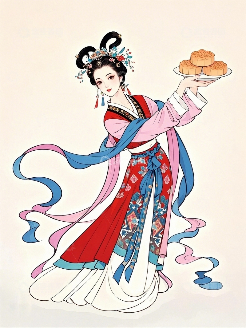 高清大图下载【趣麦麦图】中秋节嫦娥人物14