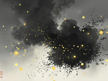 水墨粒子特效背景2